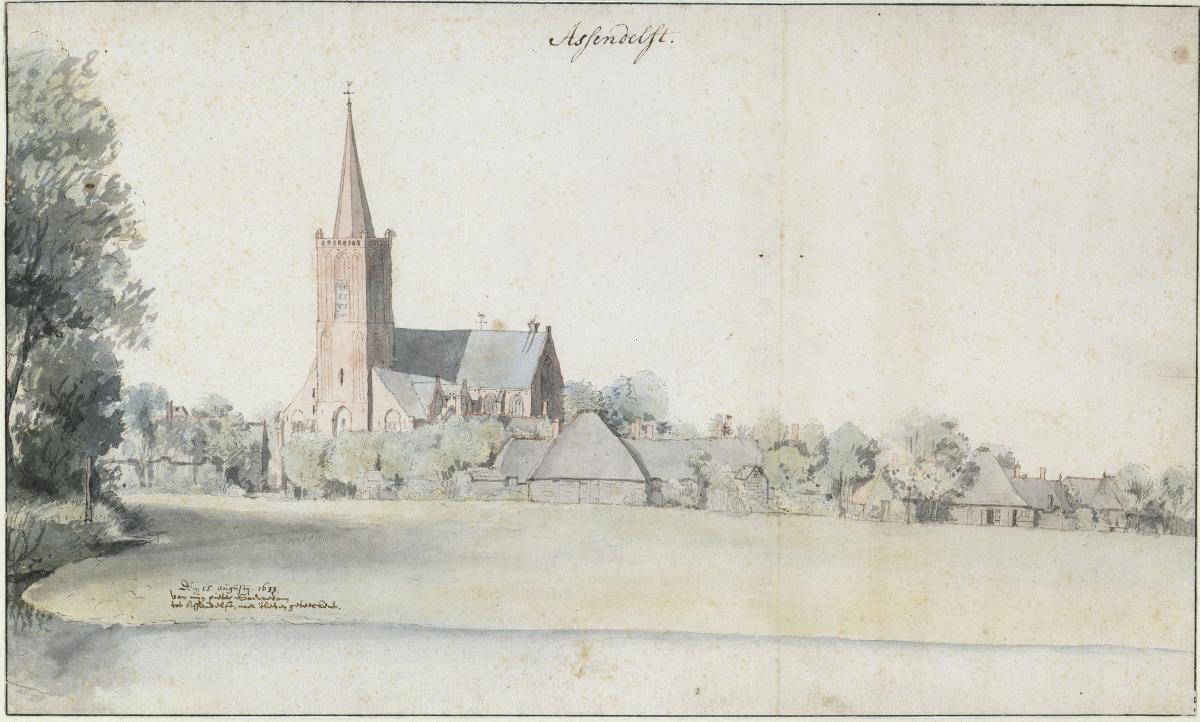 Blick auf Assendelft mit Odolphuskerk