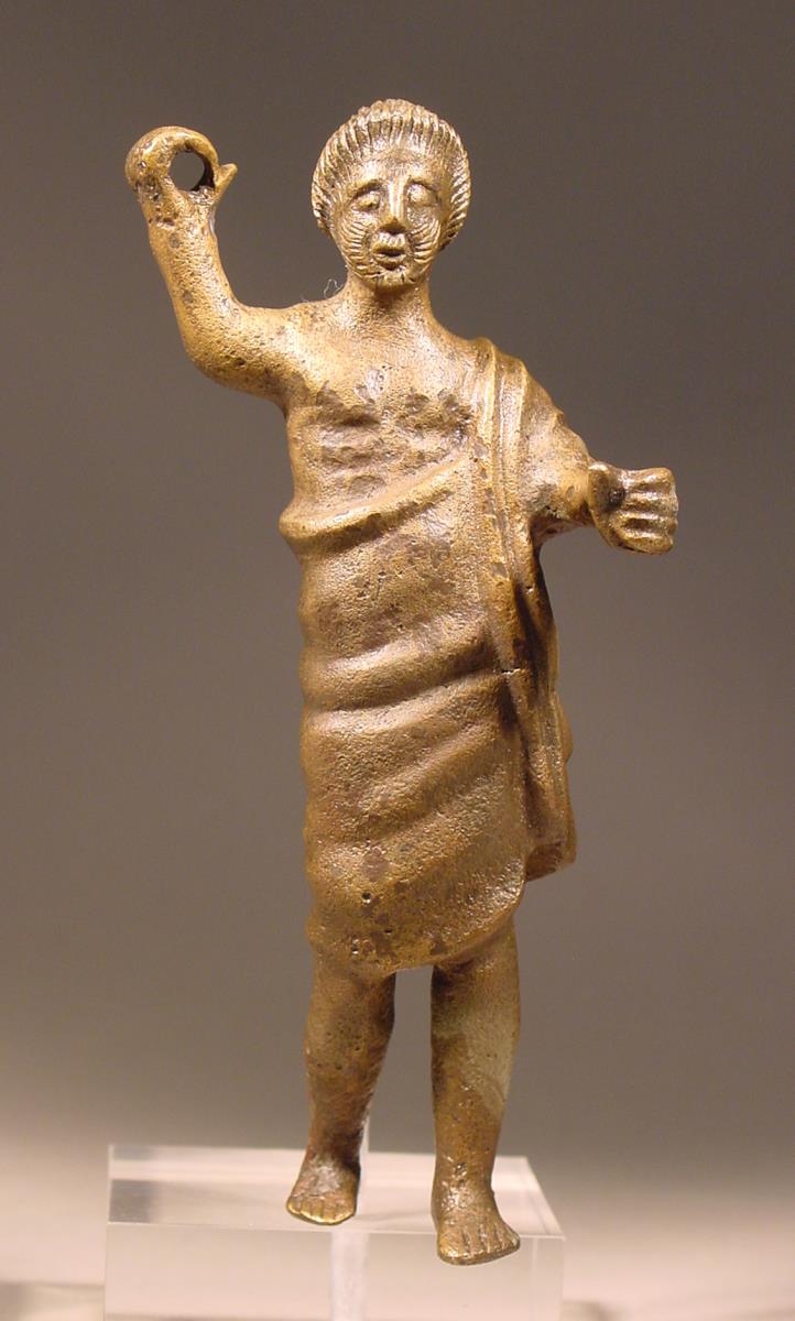 Statuette eines bekleideten Jünglings