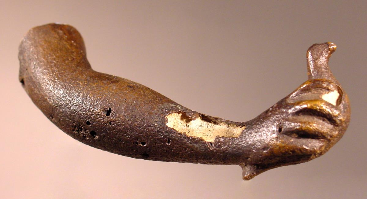 Statuettenfragment: Arm mit Taube in der Hand