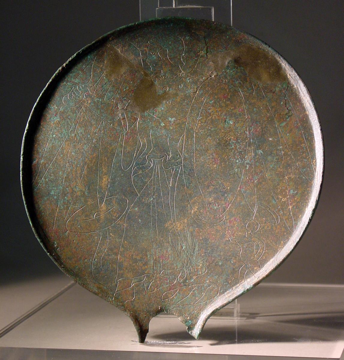 Etruskischer Spiegel mit Minerva