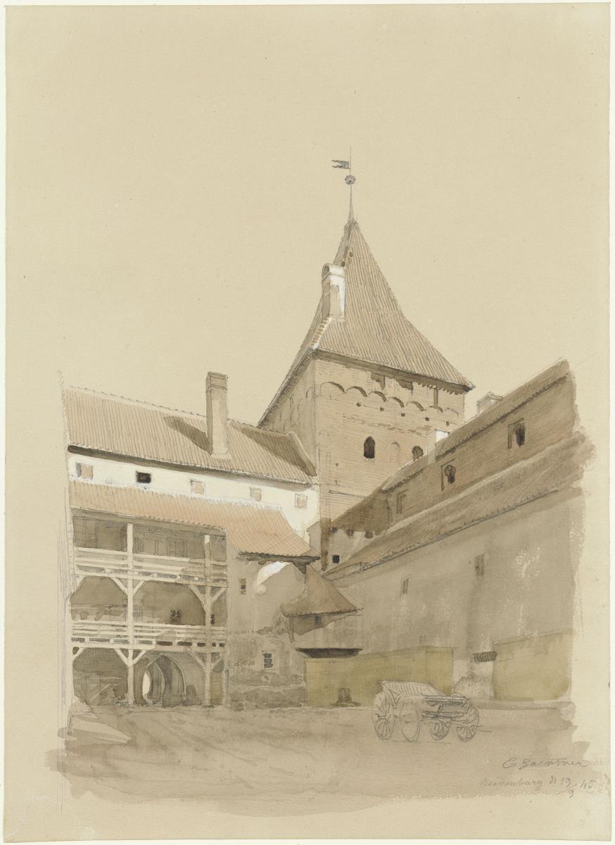 Der Hof des Schlosses Neidenburg