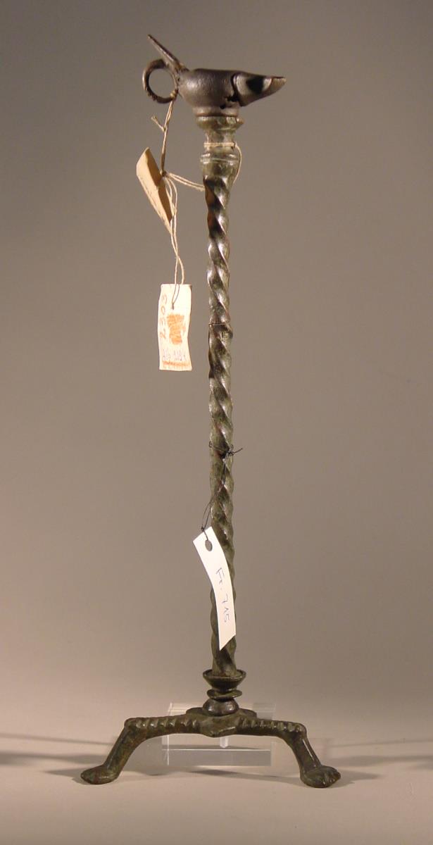 Spätantiker Kandelaber mit Lampe