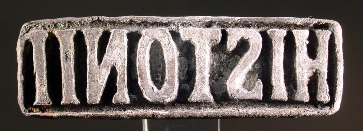 Stempel mit Inschrift HISTONII