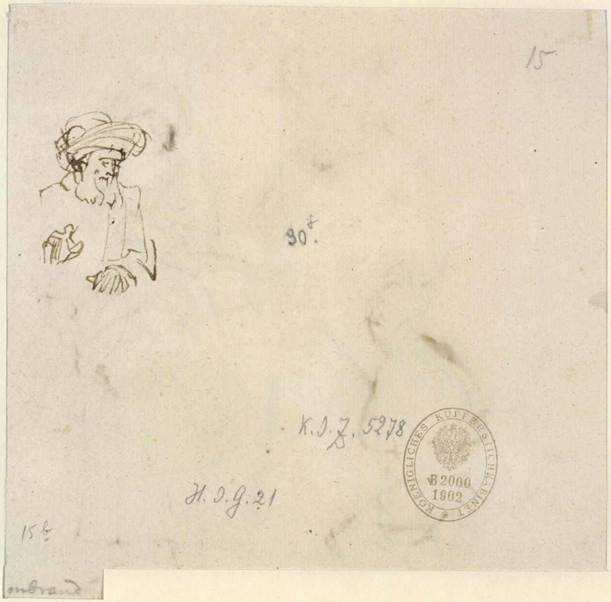 Studie eines Mannes mit Turban
