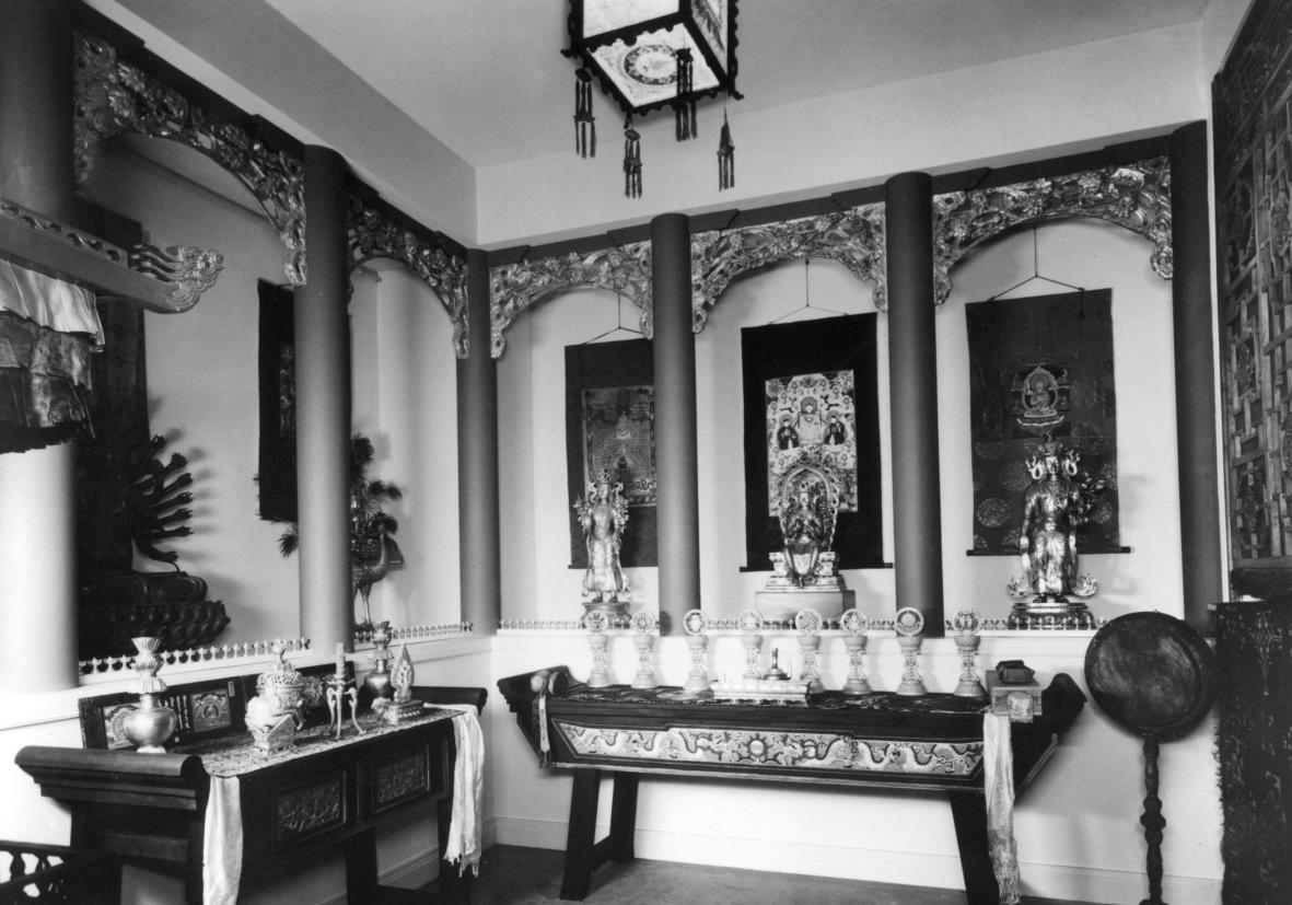 Abteilung Ostasien; Ausstellung 1952-1968, Blick auf die Lama-Kapelle