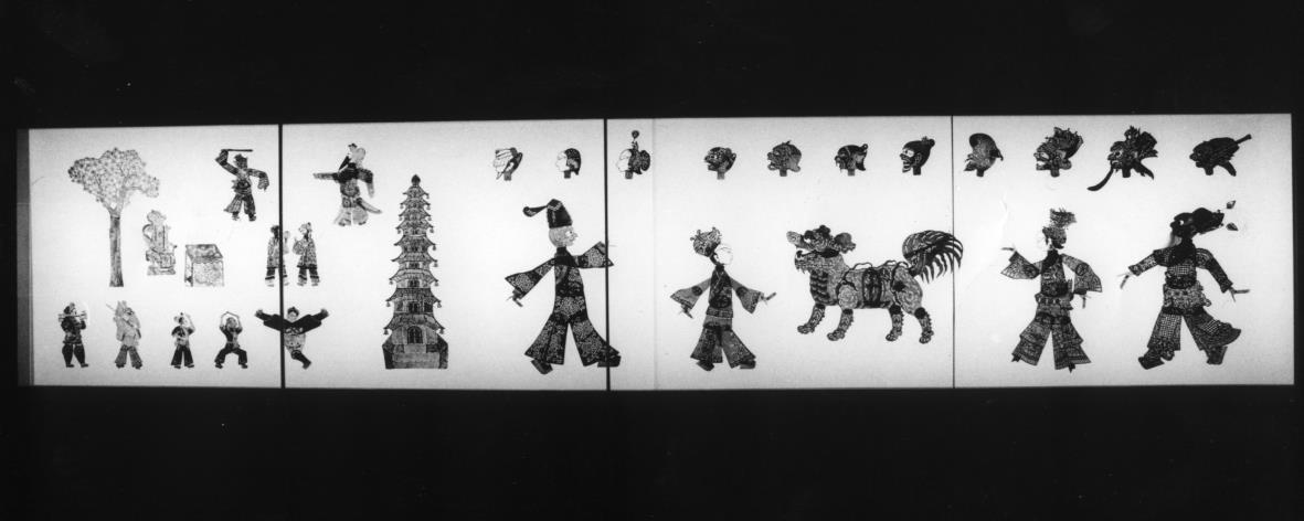 Abteilung Ostasien; Ausstellung 1973, China Schattenspielfiguren aus Peking und Szetschuan