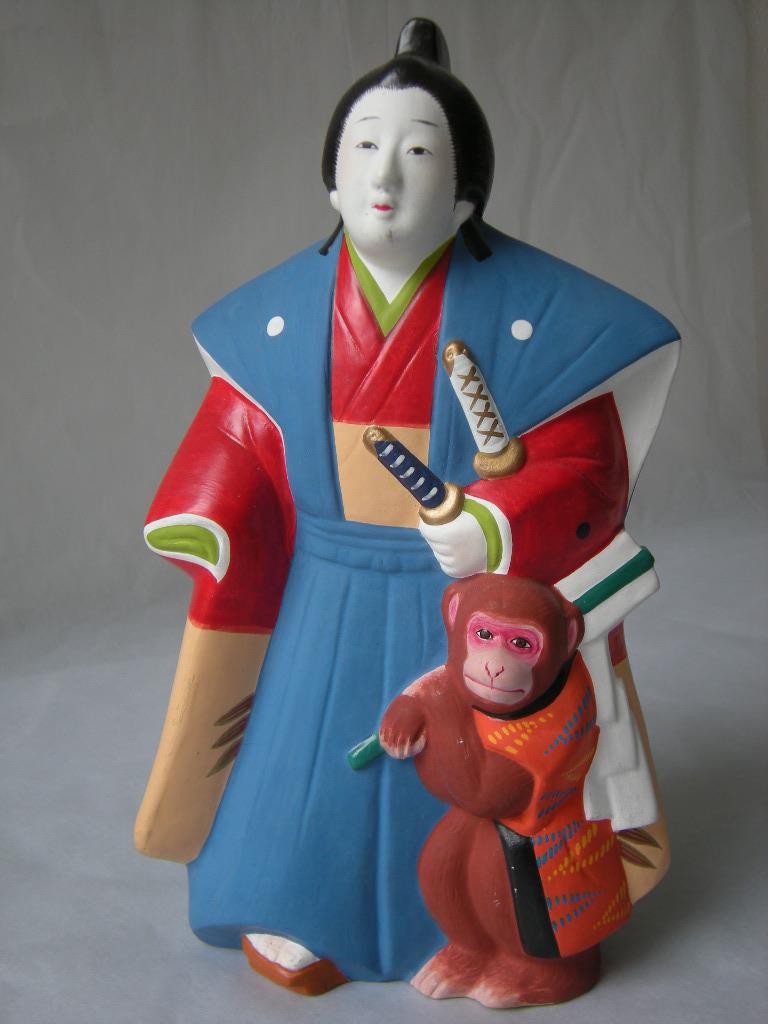 Samurai mit Affe