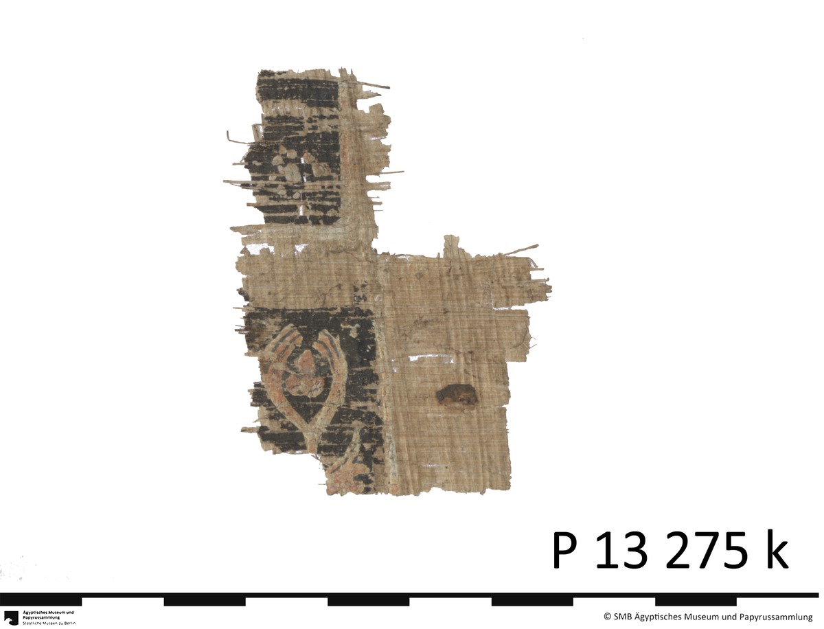 Papyrus mit einer Wirkmustervorlage
