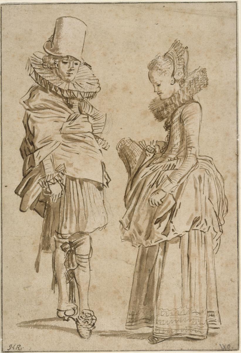 Kavalier und Dame im Gespräch
