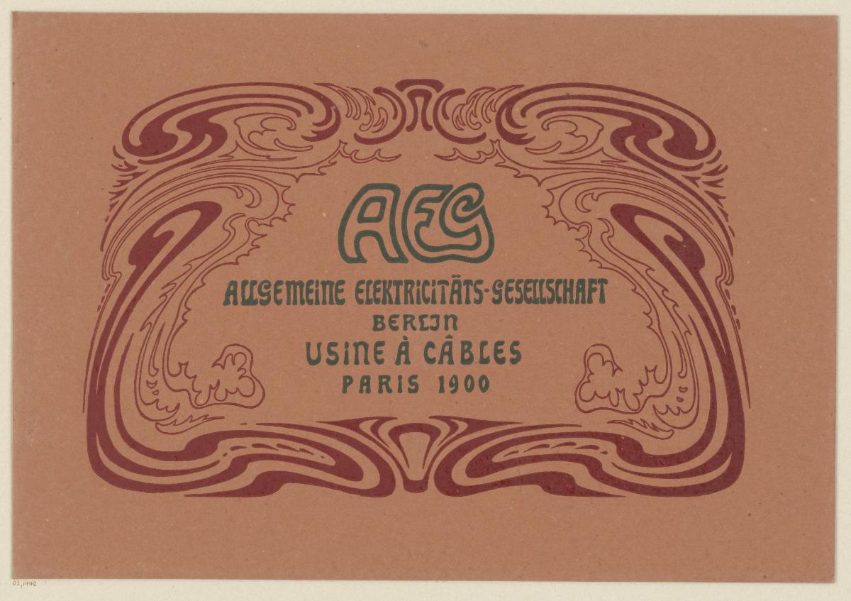 AEG Allgemeine Elektricitäts-Gesellschaft, Paris 1900