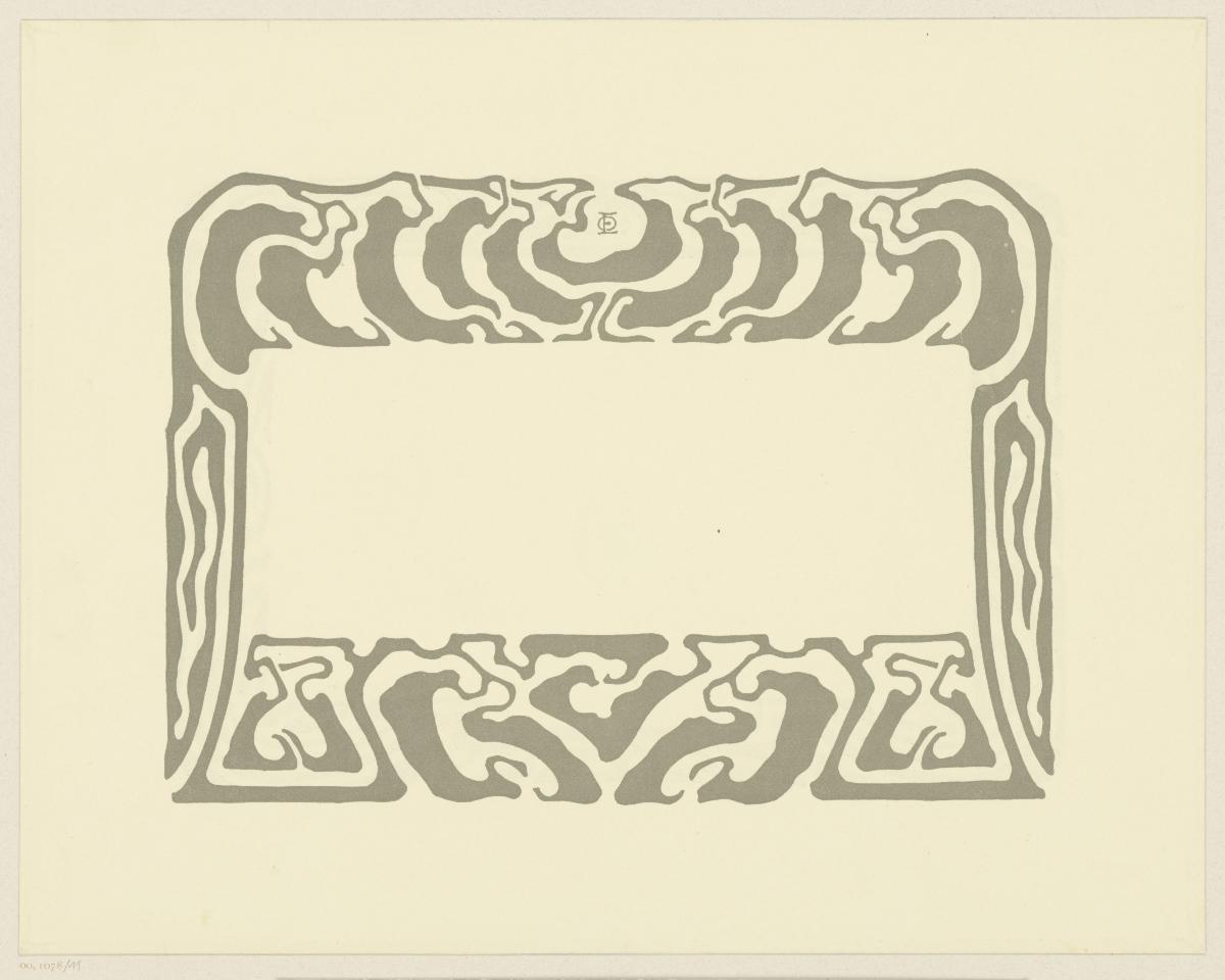 Zierrahmen für das Prospekt AEG Exposition internationale de Paris 1900