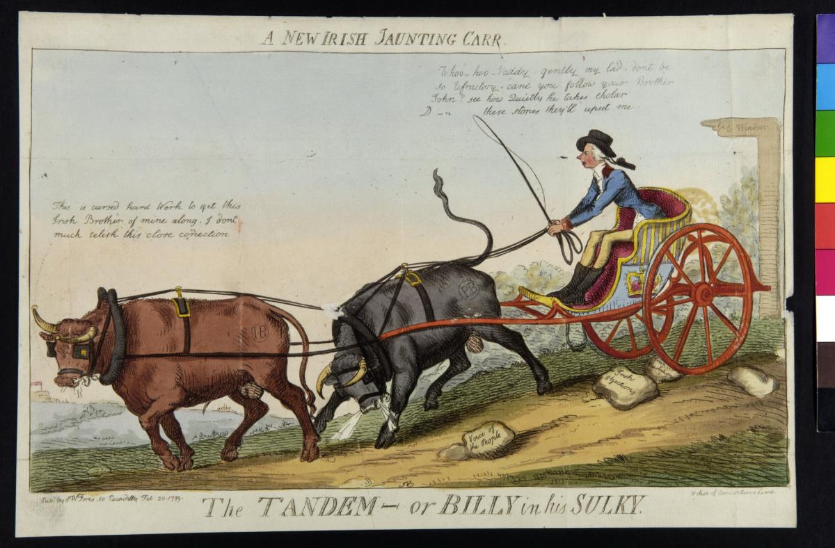 The tandem - or Billy in his sulky