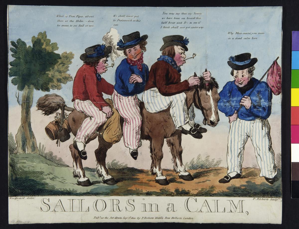 Sailors in a calm