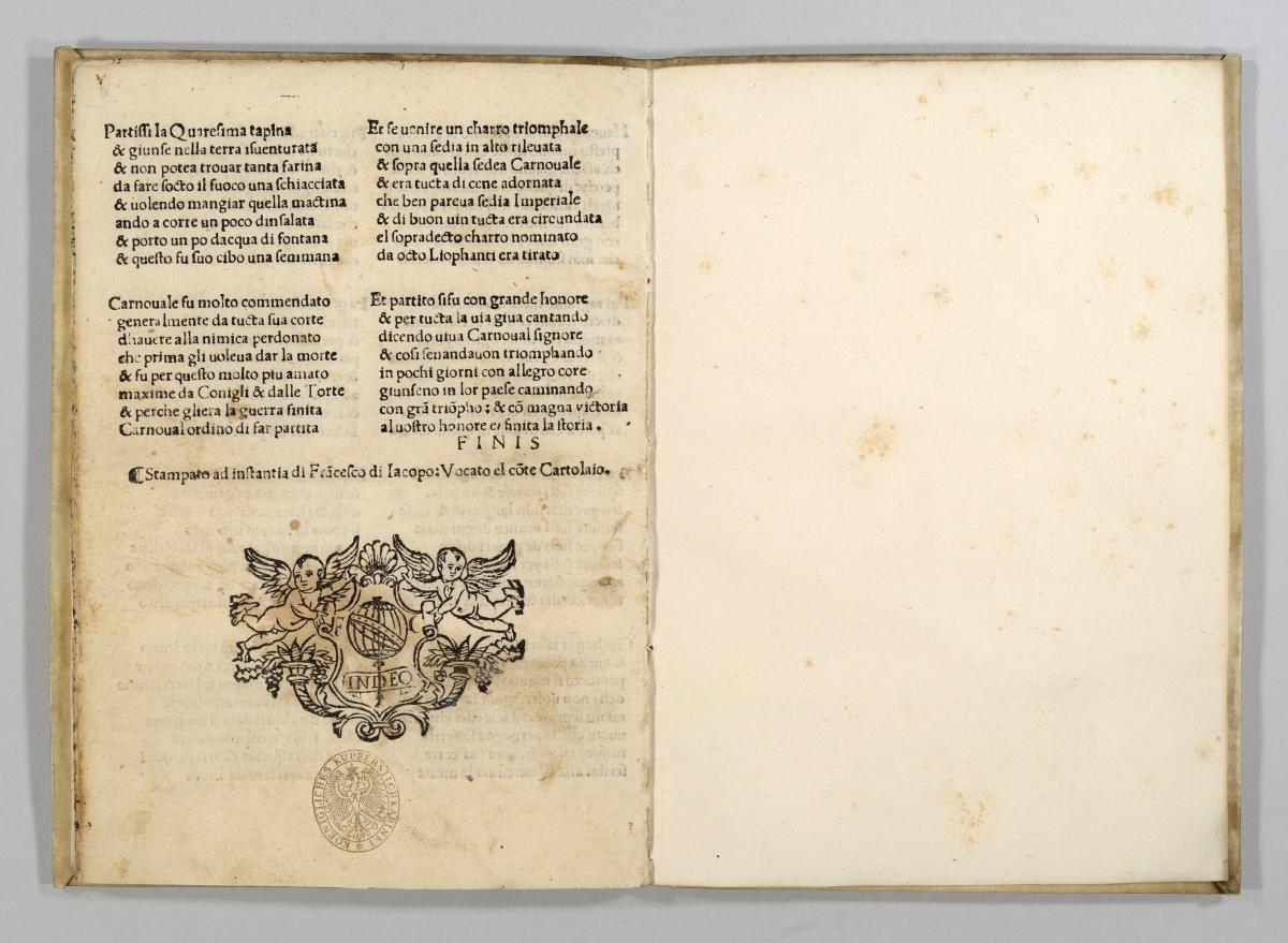 Francesco di Jacopo: La guerra et Contasto di Carnasciale. Vocato el conte cartolaio: Florenz o. J.