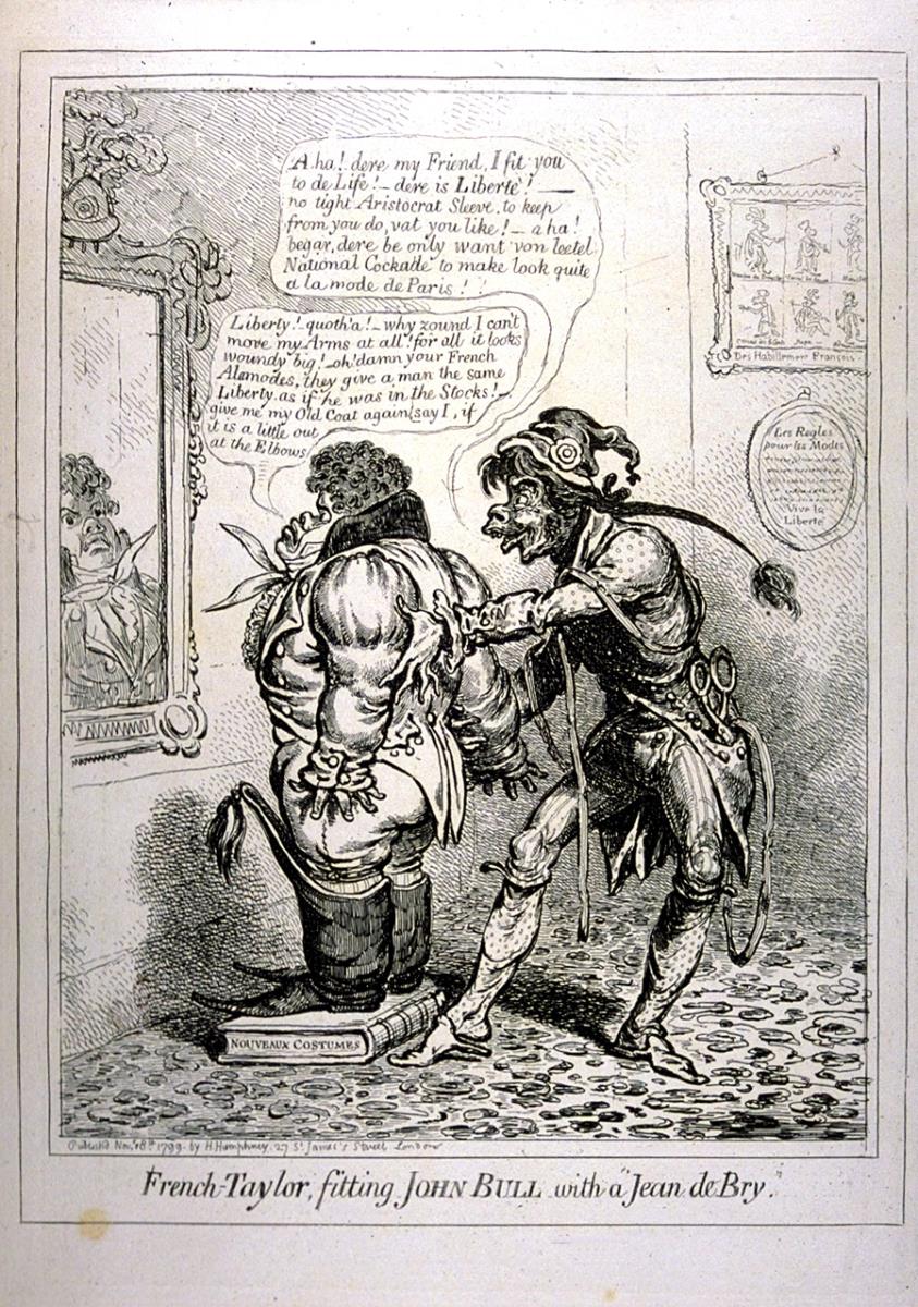 French-Taylor, fitting John Bull with a 'Jean de Bry'