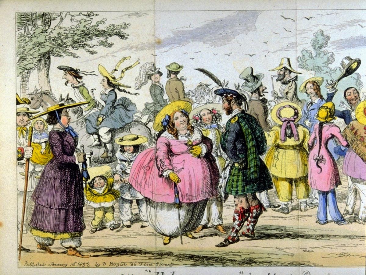 The Bloomers in Hyde Park, or an Extraordinary Exhibition for 1852