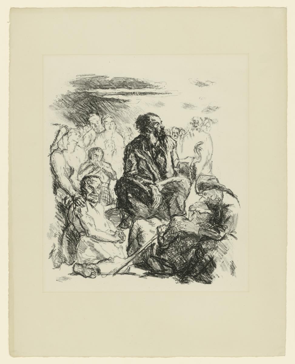Die Bergpredigt (Blatt 4 aus: "Sechs Lithographien zum Neuen Testament")