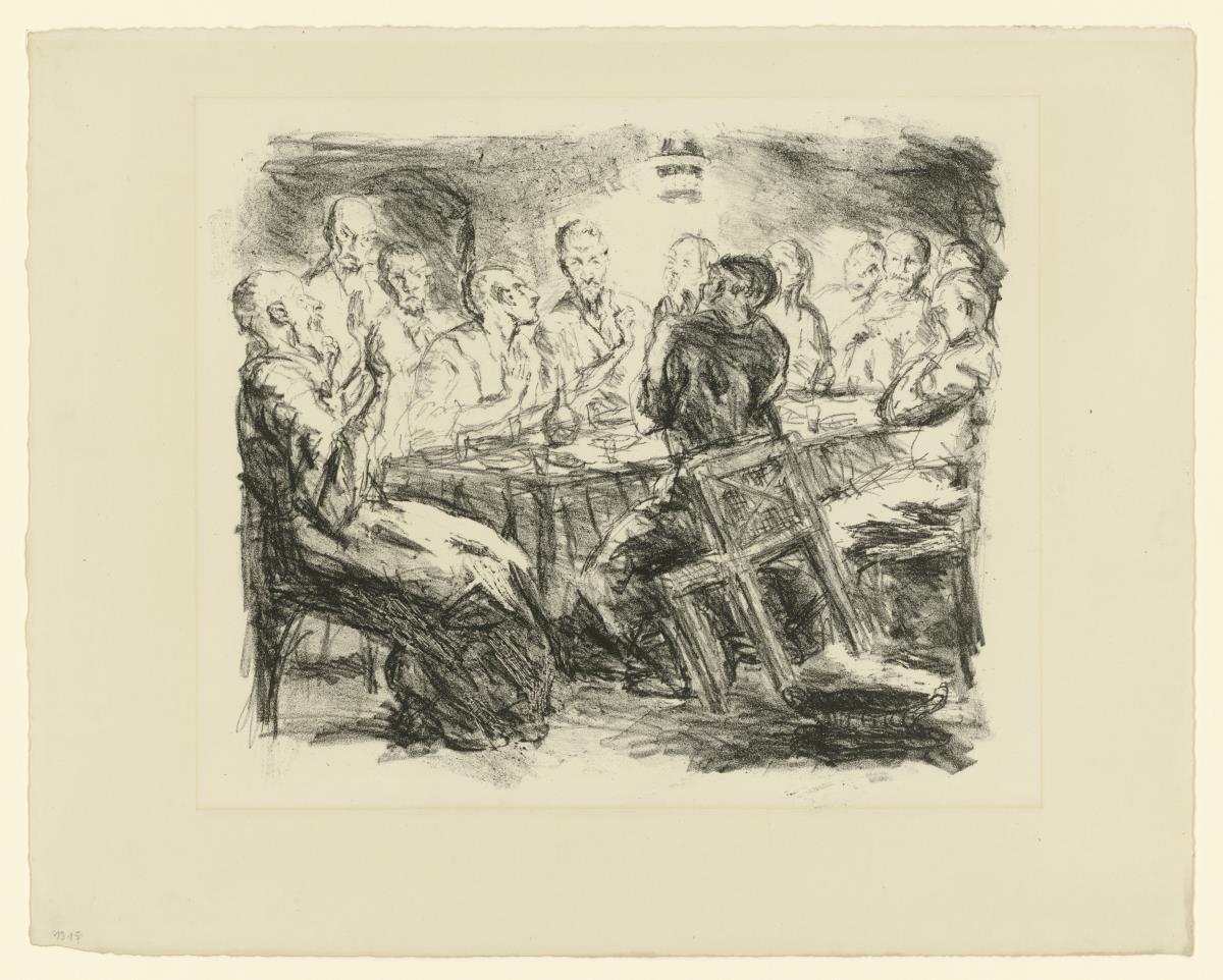 Das Abendmahl (Blatt 5 aus "Sechs Lithographien zum Neuen Testament")