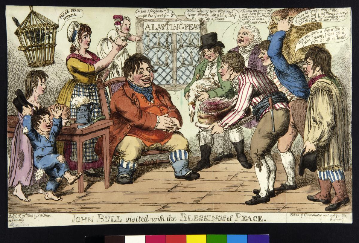 John Bull visited with the blessings of peace