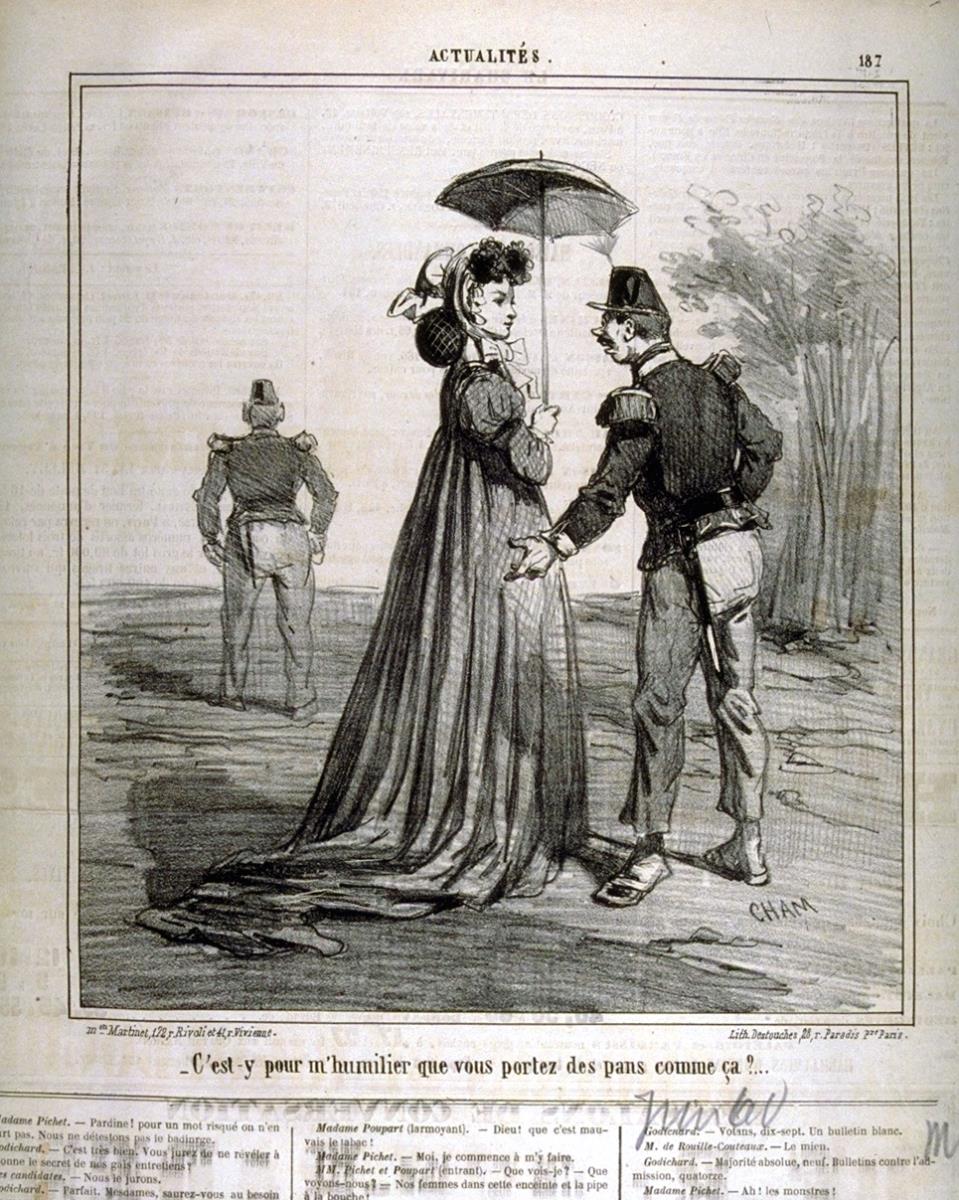 C'est-y pour humilier que vous portez des pans comme ça?...