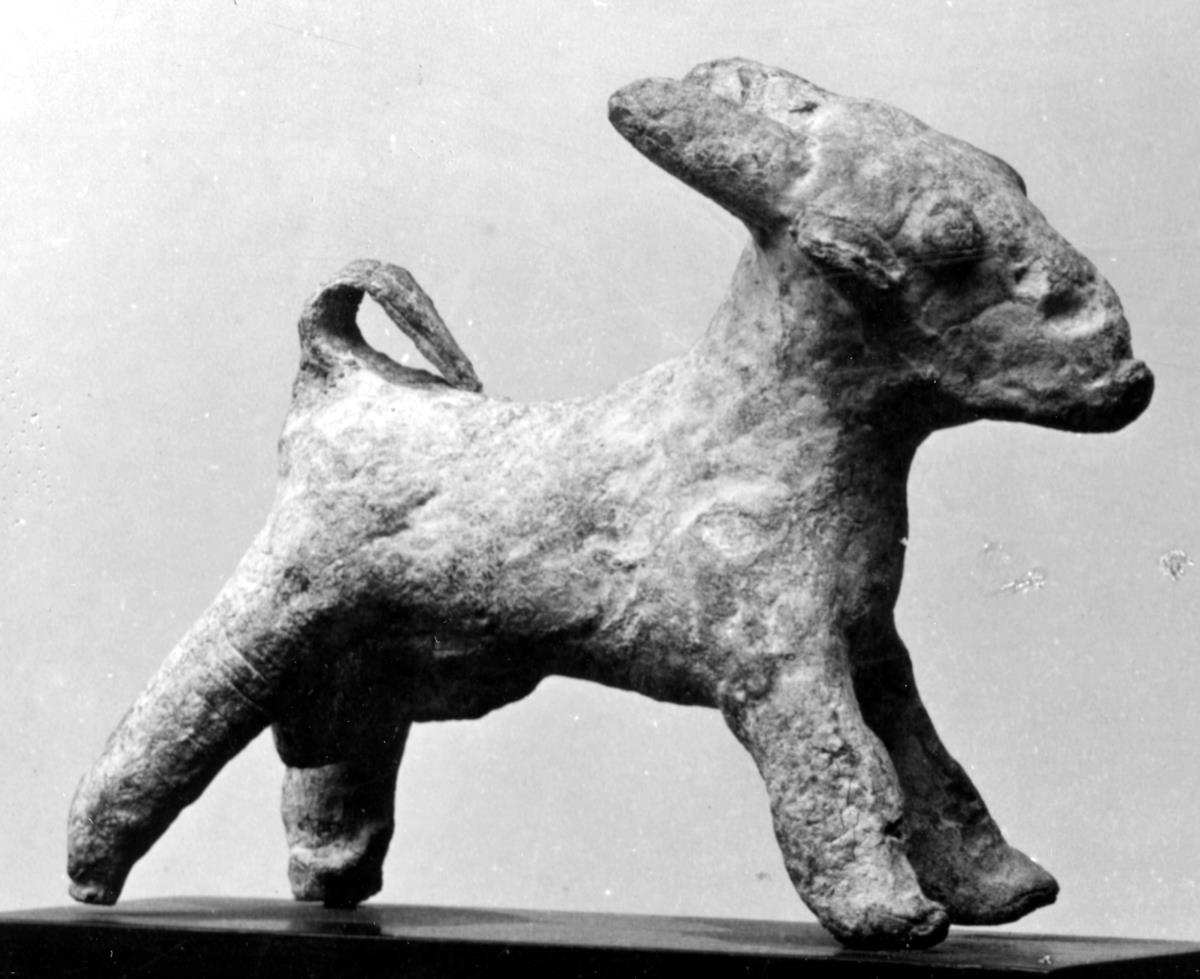 Statuette eines Ziegenbocks
