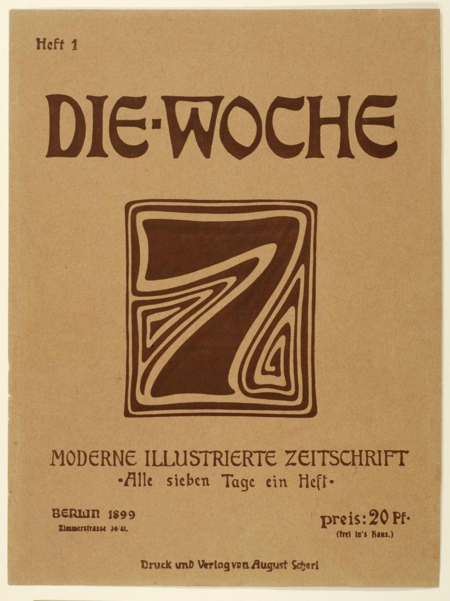 Titelblatt Die Woche Moderne illustrierte Zeitschrift (Heft 1/1899)