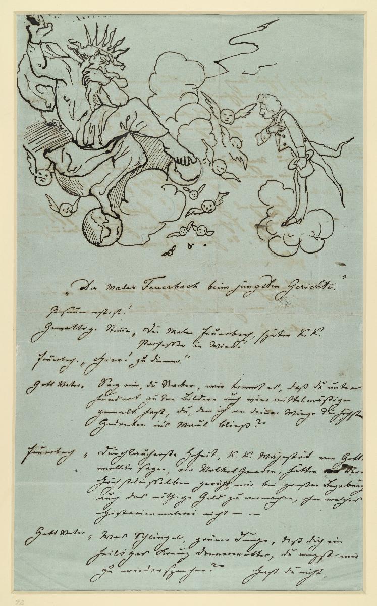 Der Maler Feuerbach beim Jüngsten Gericht