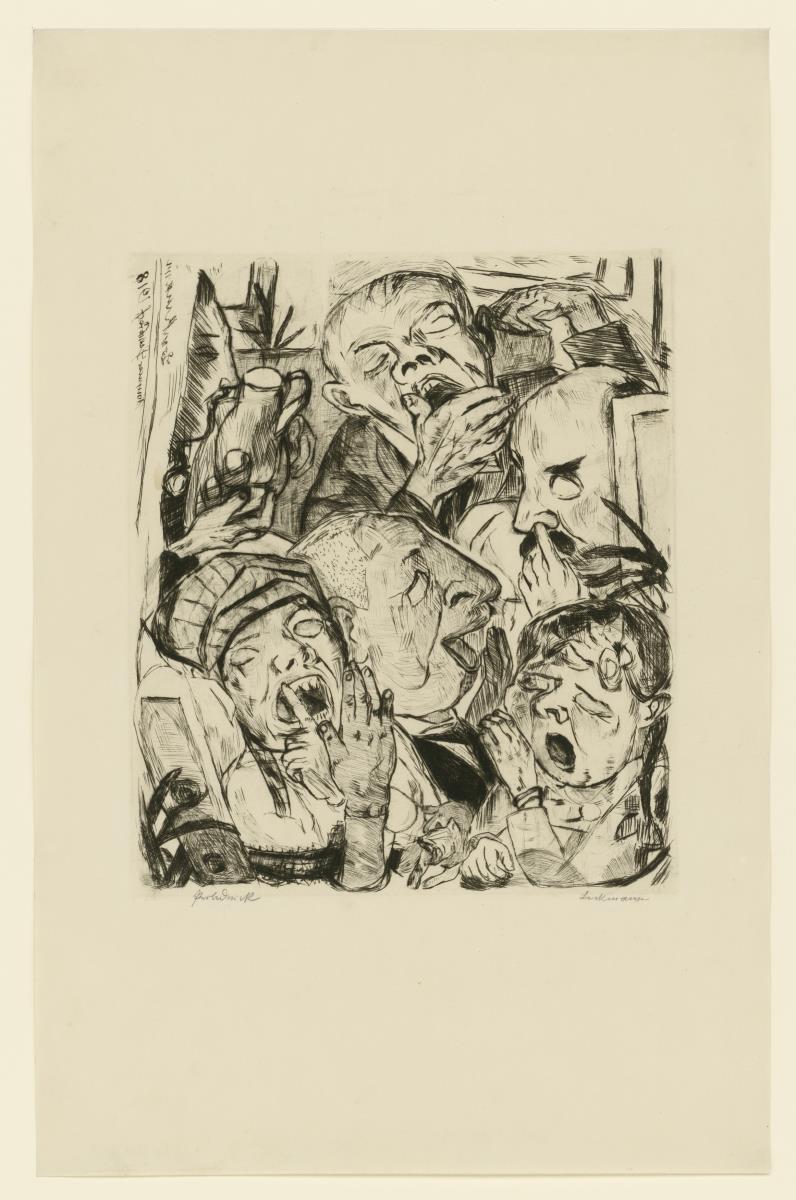 Die Gähnenden (Blatt 7 aus "Gesichter")