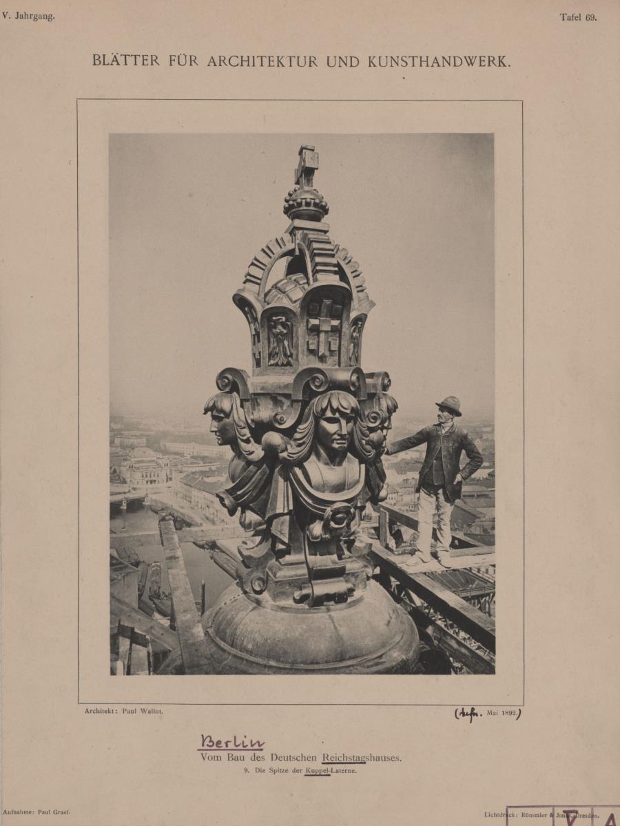 Berlin, Deutscher Reichstag, Spitze der Kuppellaterne