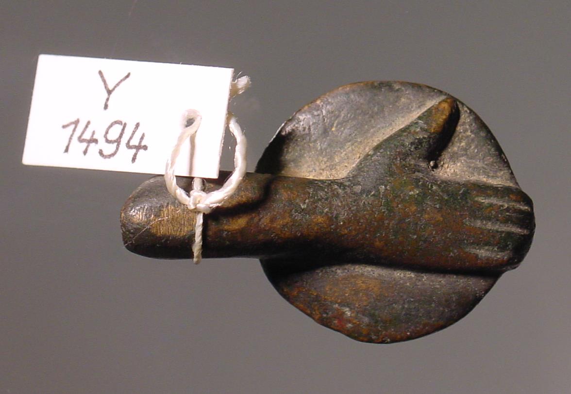 Hand mit Diskos