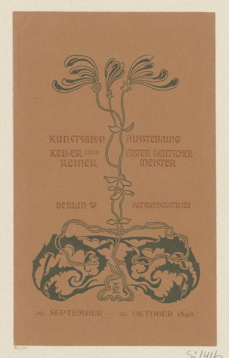 Ausstellung erster deutscher Meister (29. September - 21. Oktober 1898)