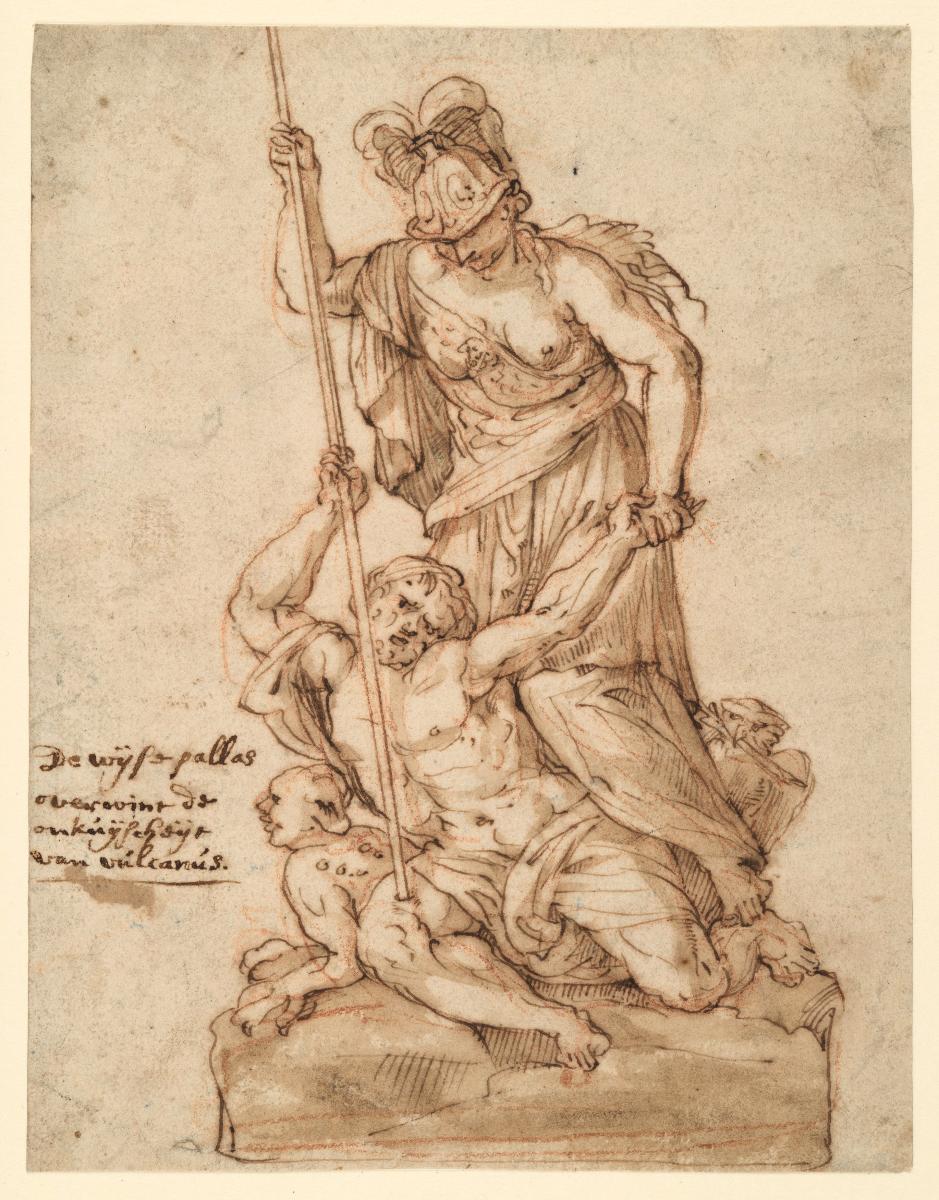 Pallas Athene und Vulcanus, Sieg der Weisheit über die Unkeuschheit