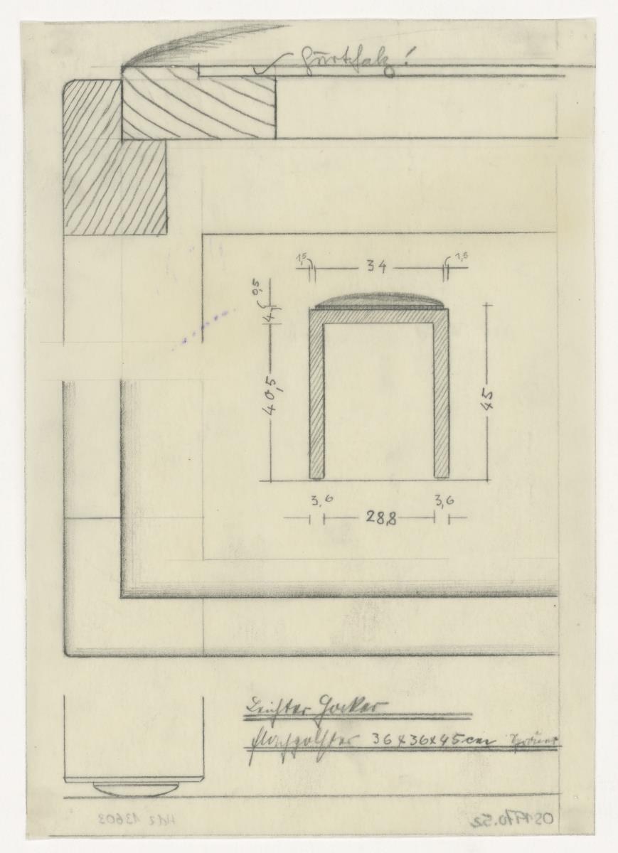 Leichter Hocker (Möbelentwürfe, Sitzmöbel)