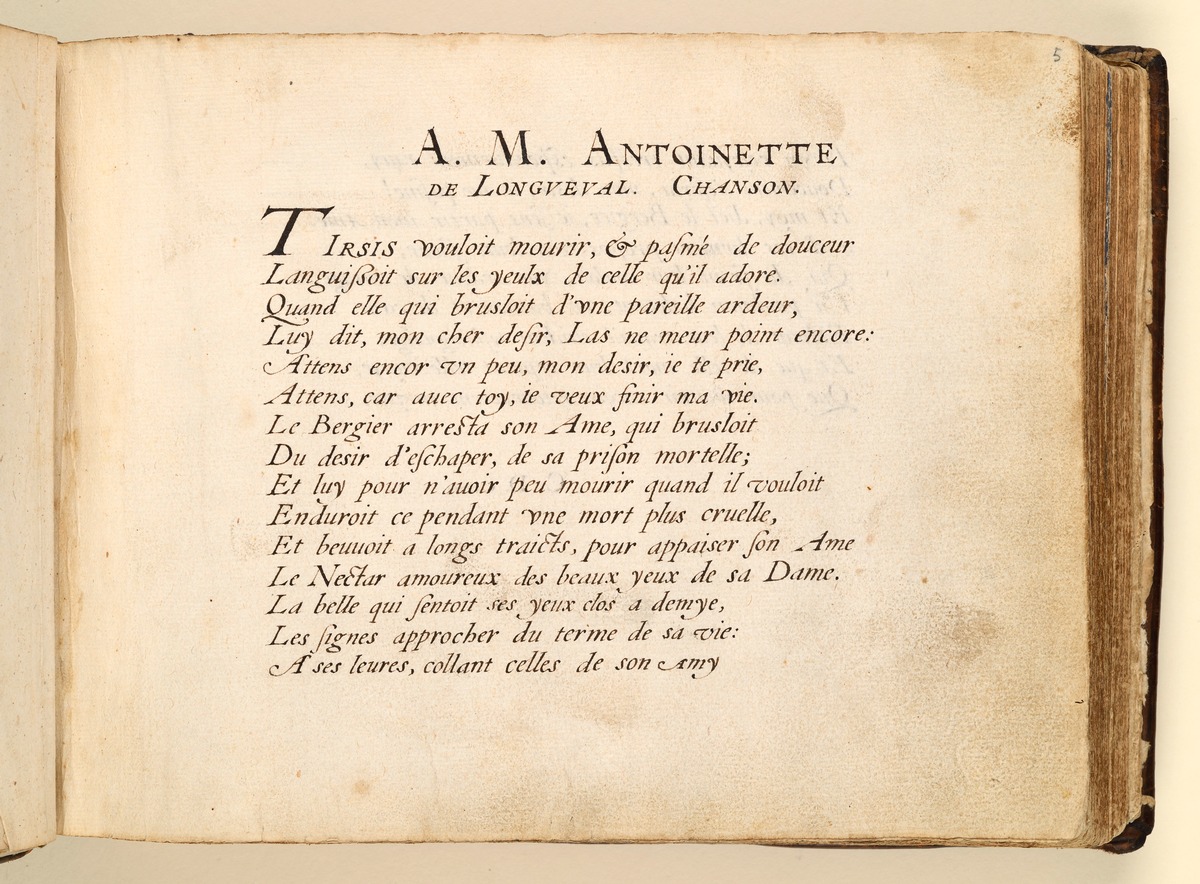 Stamm- und Gedichtbuch der Antoinette de Longueval: A. M. Antoinette
