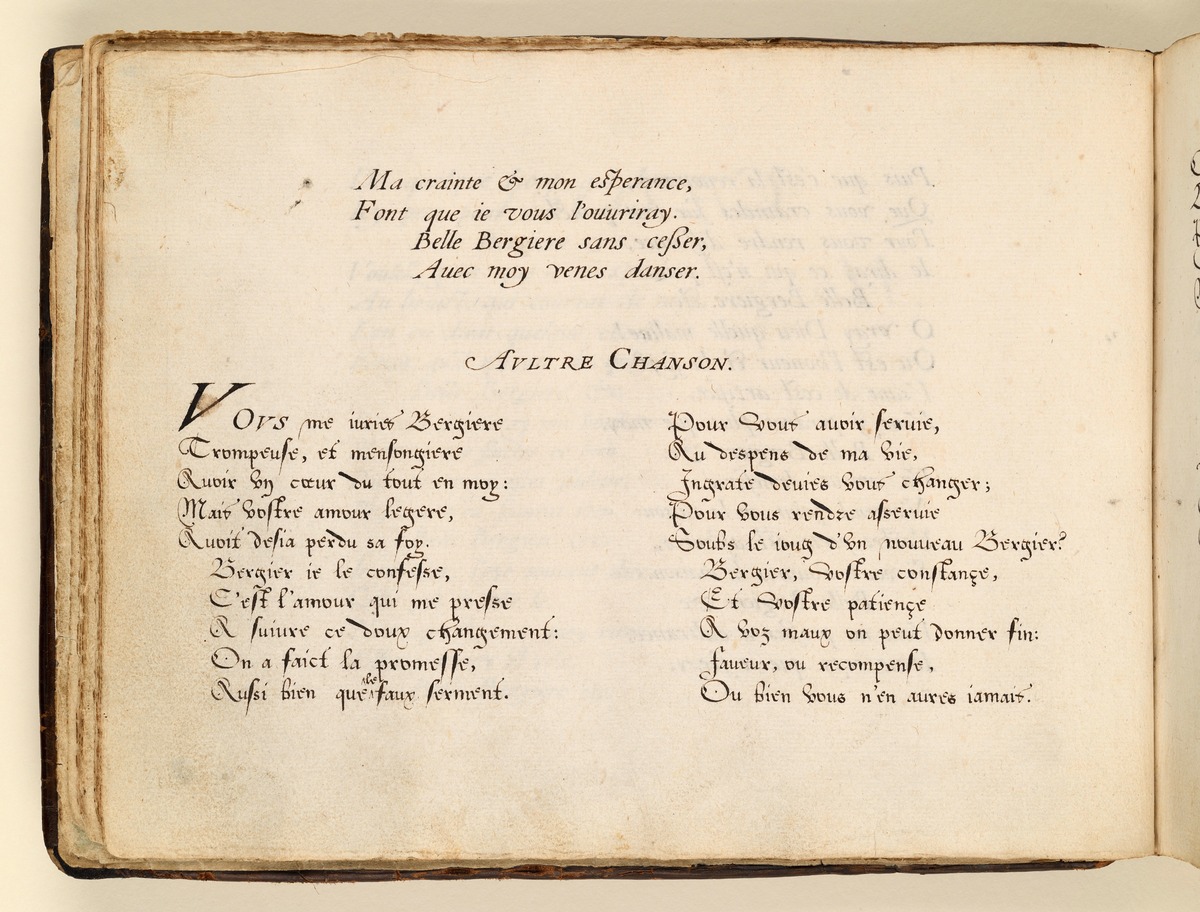 Stamm- und Gedichtbuch der Antoinette de Longueval: Chanson