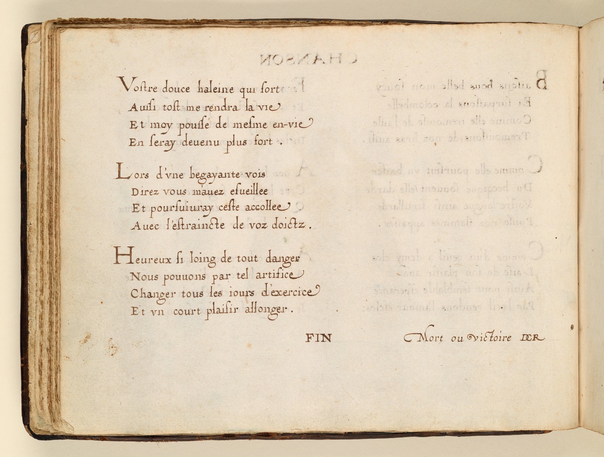 Stamm- und Gedichtbuch der Antoinette de Longueval: Chanson