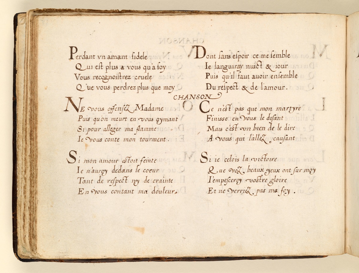 Stamm- und Gedichtbuch der Antoinette de Longueval: Chanson