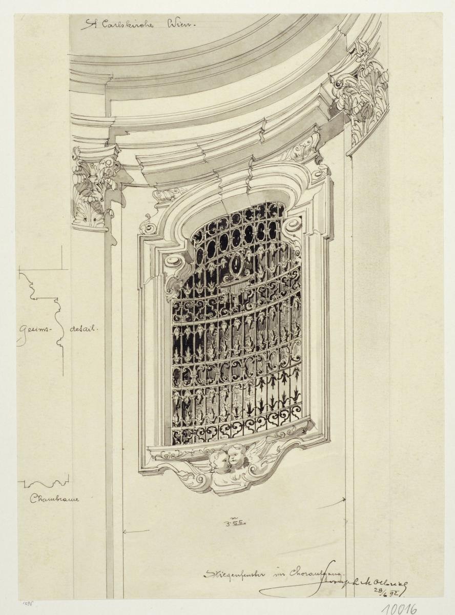 Studien, Wien, Detail von der Karlskirche