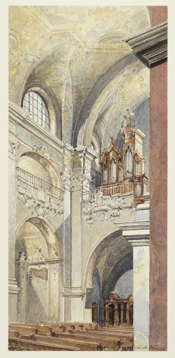 Reisestudien, Innenraum einer Barockkirche