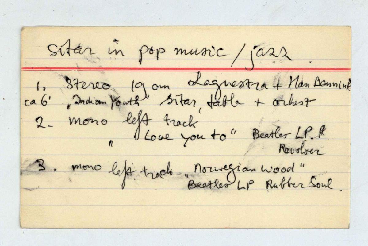 Sitar in pop music / jazz; Beatles