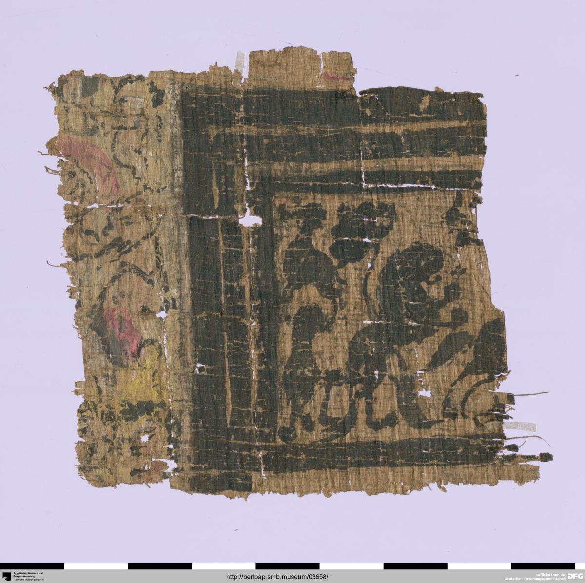 Papyrus mit einer Wirkmustervorlage