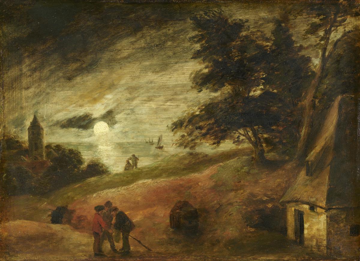 Dünenlandschaft im Mondschein