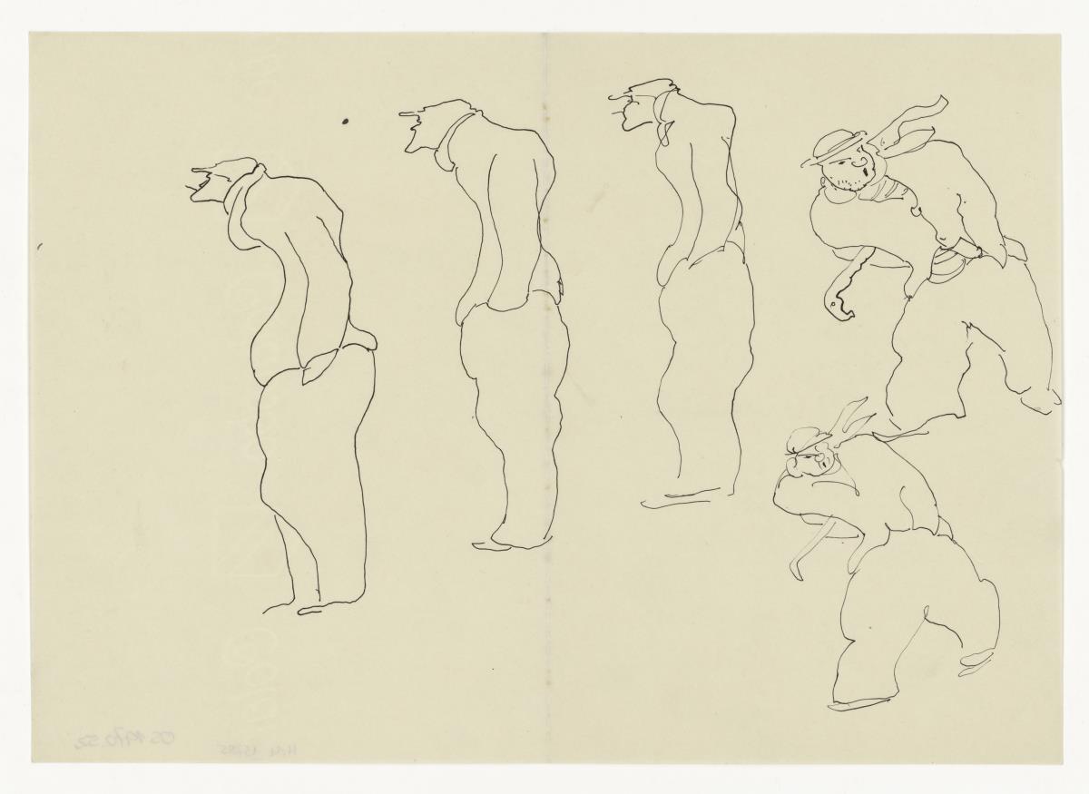 Männliche Figur, Skizzen (Figürliche u. a. Darstellungen)