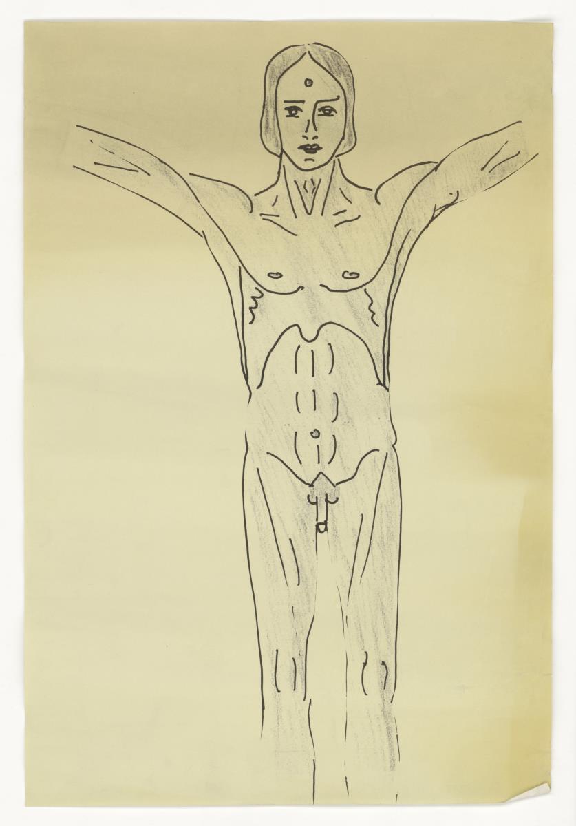Männliche Figur, nackt (Figürliche u. a. Darstellungen)