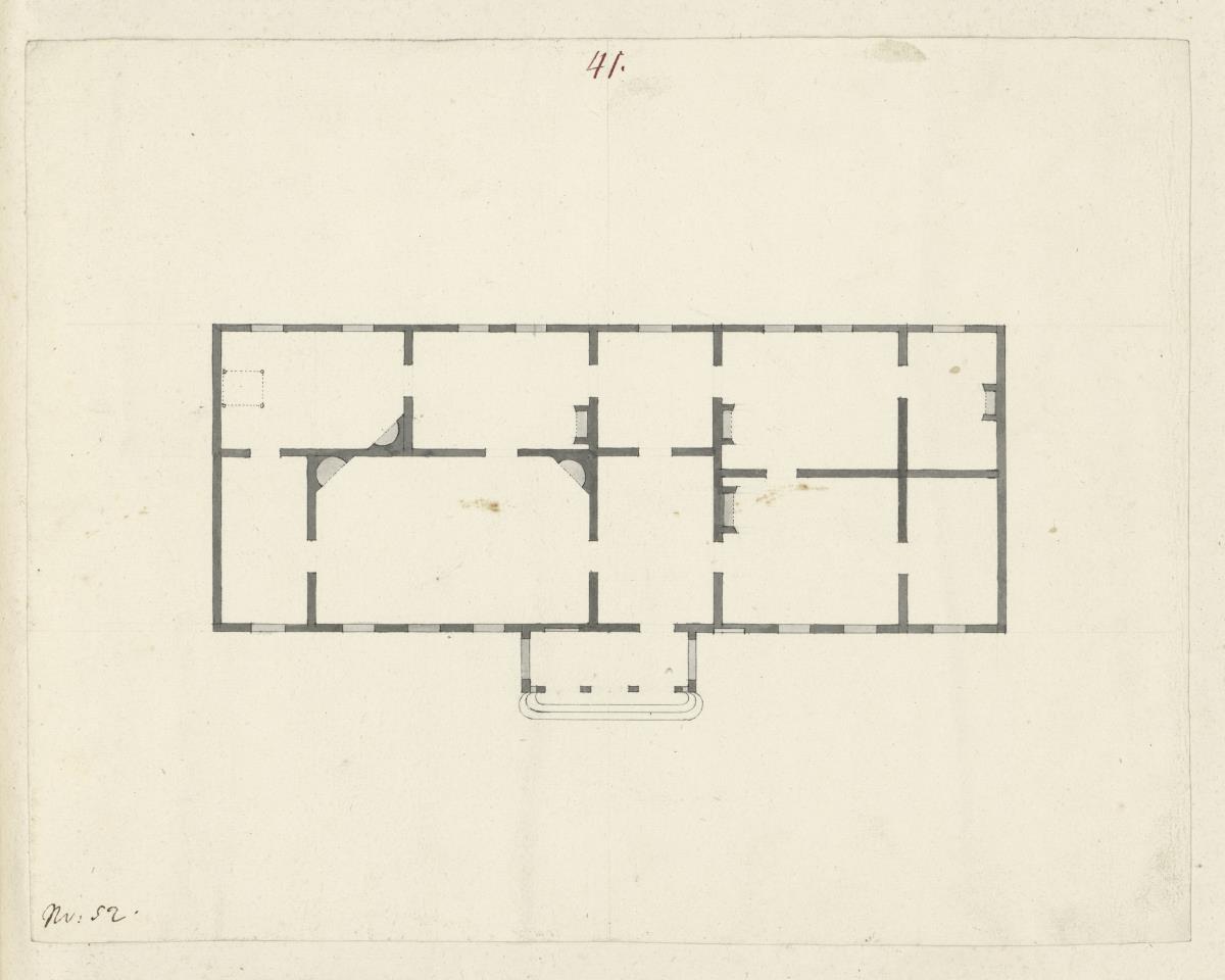 Grundriss eines Herrenhauses