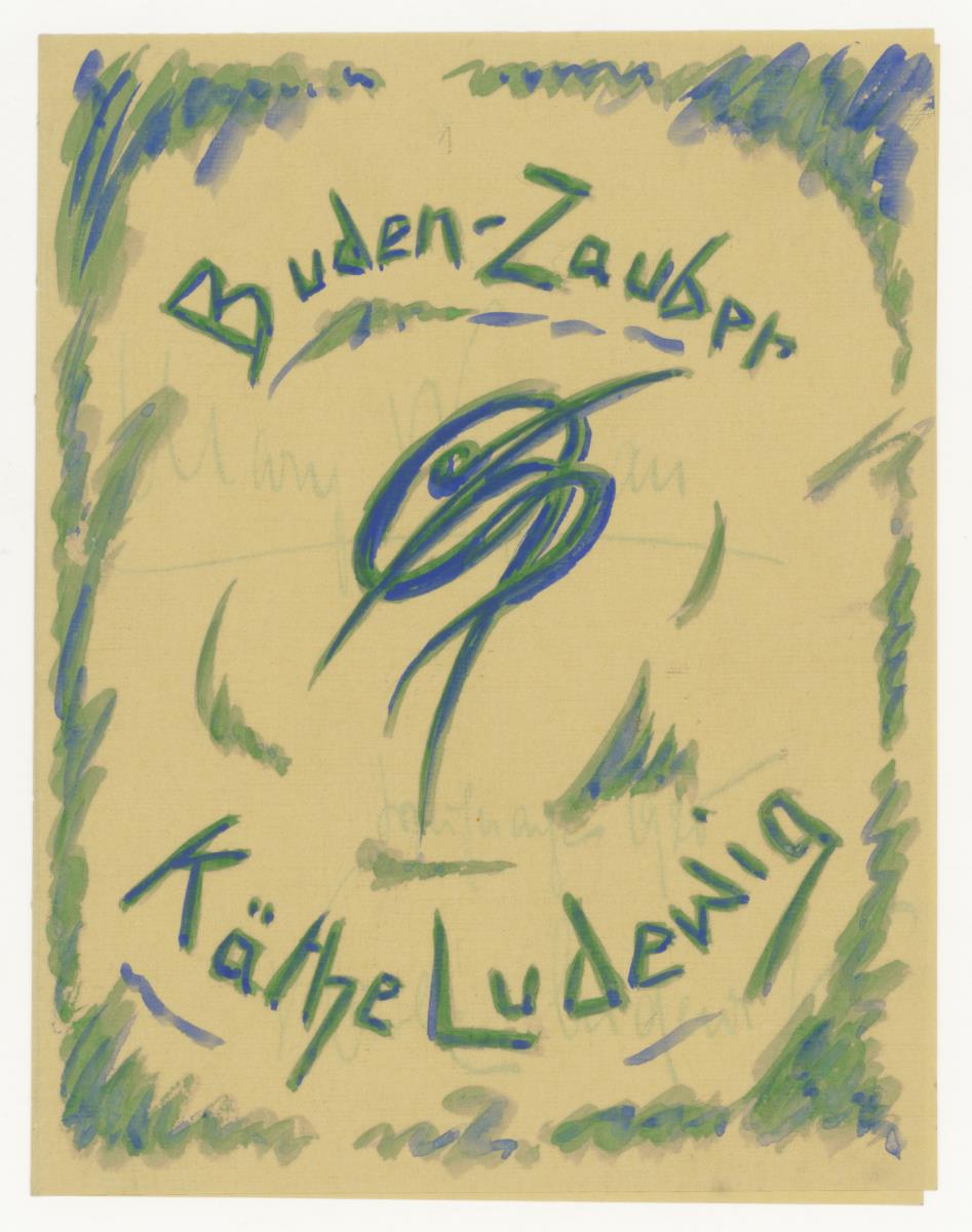 Werbezettel "Budenzauber" (Gebrauchsgraphik)
