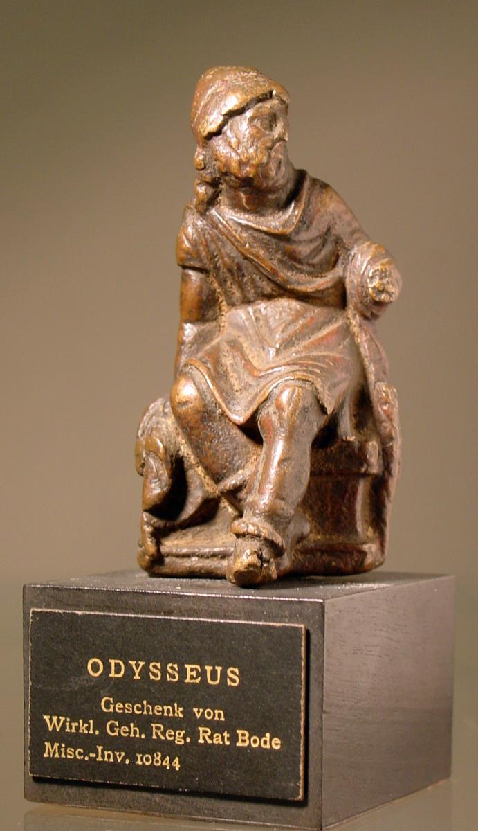 Römische Statuette des sitzenden Odysseus