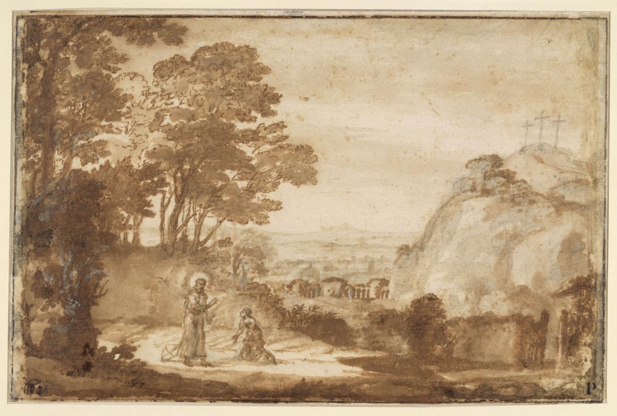 Landschaft mit Christus und Maria Magdalena