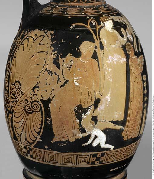 Attisch rotfigurige Bauchlekythos