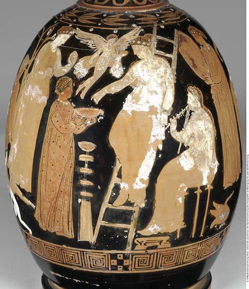 Attisch rotfigurige Bauchlekythos